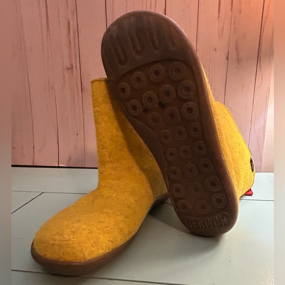 Camper Wool-mix yellow Ankle Boots - Picture 6 of 11